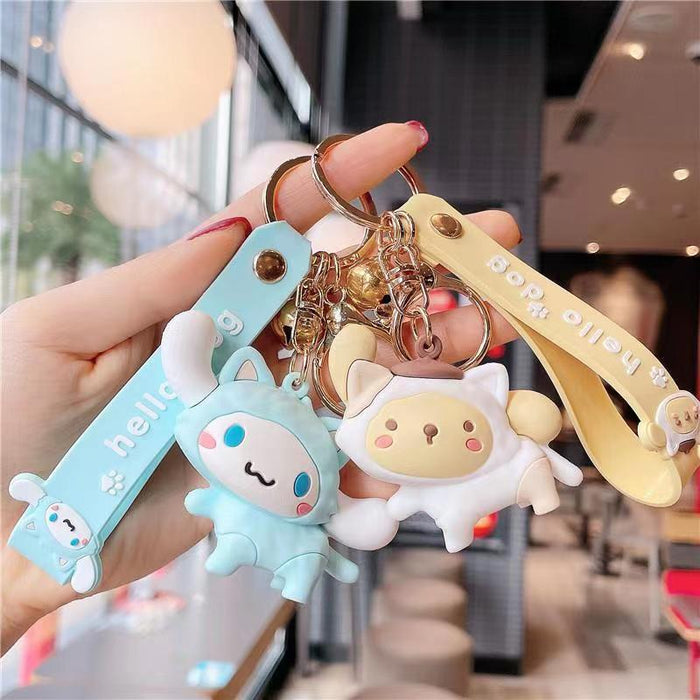 Wholesale Silicone Cartoon Doll Keychain JDC-KC-MingT095