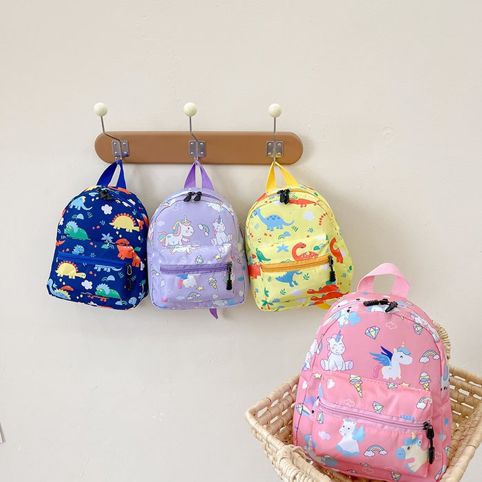 Wholesale New children's backpack with cartoon dinosaur pattern, kindergarten baby backpack