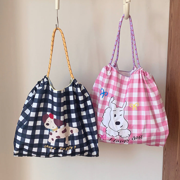 Wholesale Shoulder bag, casual versatile, large capacity tote bag, cartoon travel canvas bag