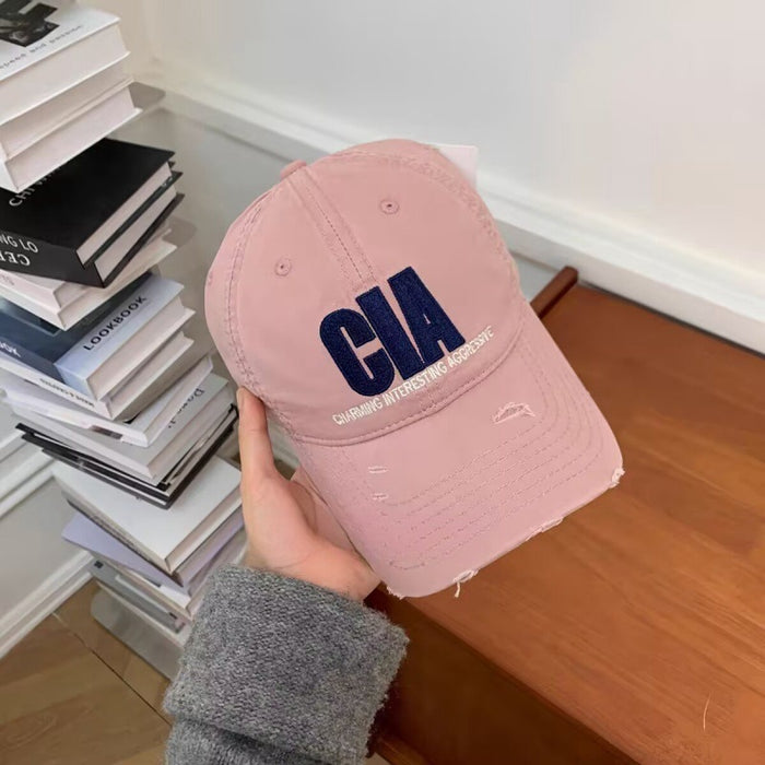 Wholesale Retro washed baseball cap, vintage denim sun hat, versatile casual sunshade duckbill cap