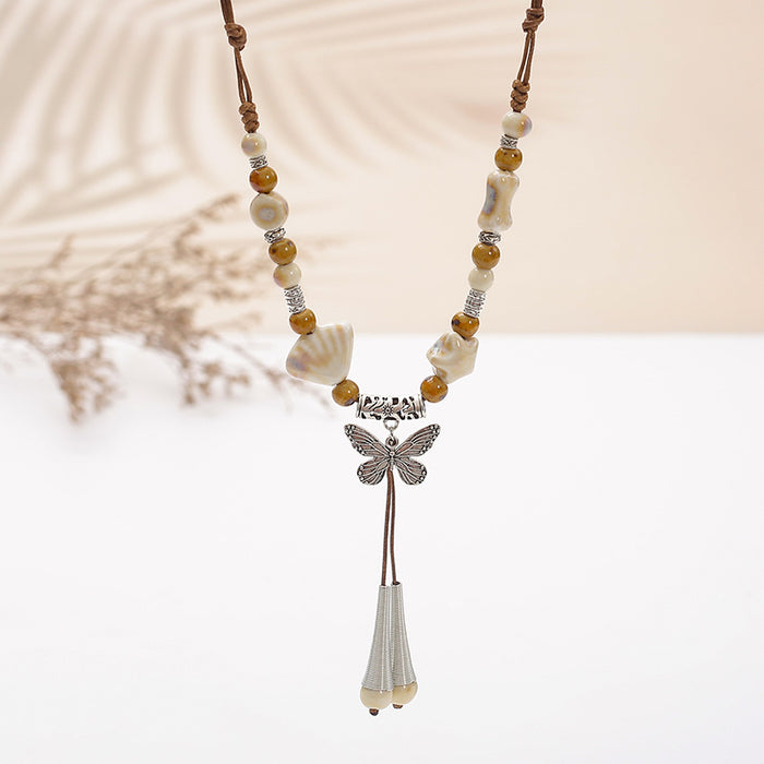 Wholesale New Ceramic Necklace Women's Long Sweater Chain Small Accessories