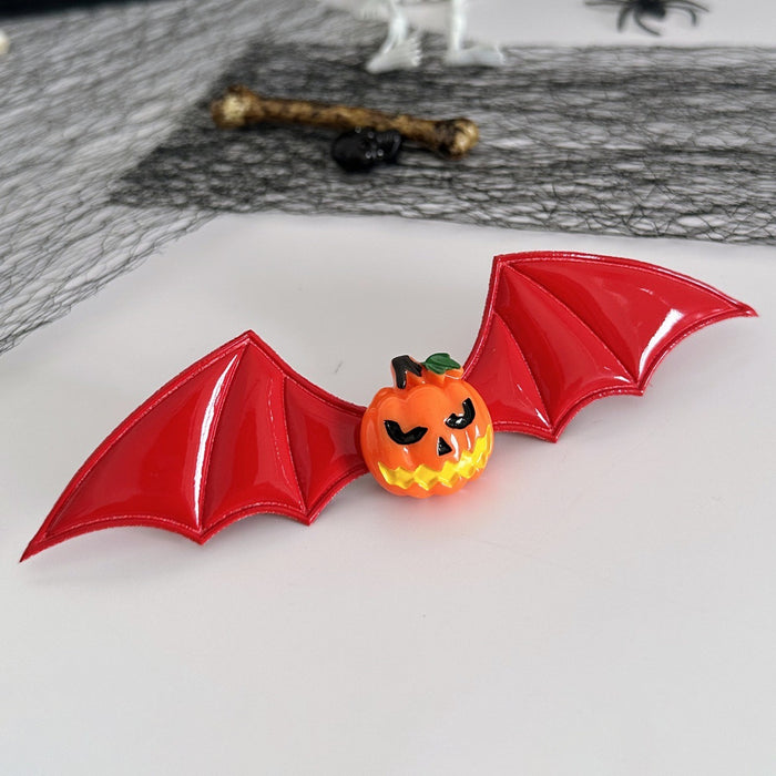 Wholesale New Halloween Headdress Dark Series Funny Pumpkin Single Eye Devil Bat Wings Side Hairpin Hairpin