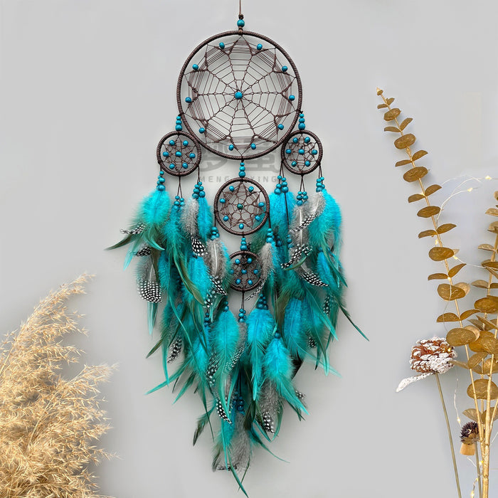Wholesale Boutique Handmade Dreamcatcher Wall Hanging Feather Tribal Home Decor Gift MOQ≥2