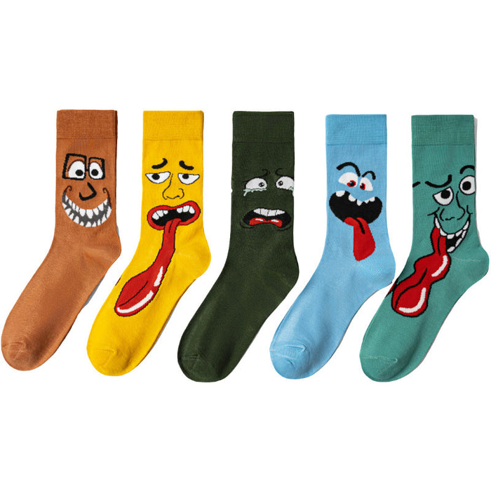 Wholesale Cartoon socks,  mid-calf anime socks,  casual versatile