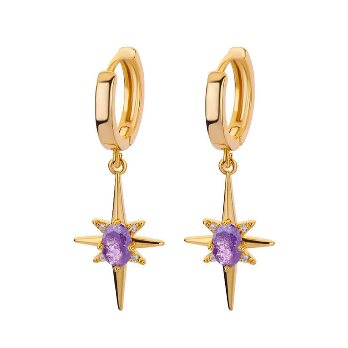 Wholesale Titanium Steel Star Earrings Studs Imitation Pearl High-End Niche Jewelry