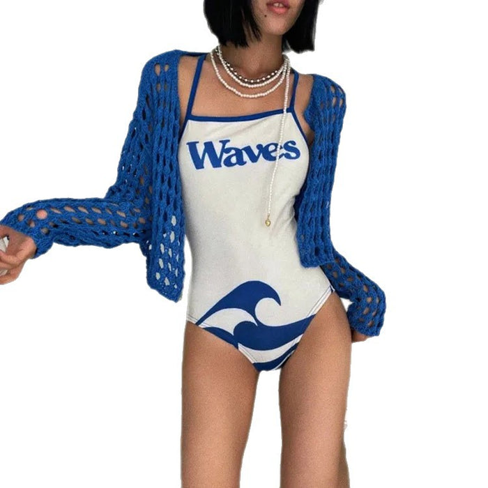 Wholesale New swimsuit with high-end hot spring feel and sexy one-piece triangle