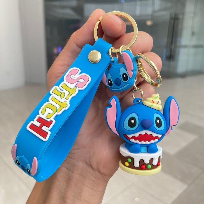 Wholesale Keychain cartoon three-dimensional doll backpack pendant car keychain ornament