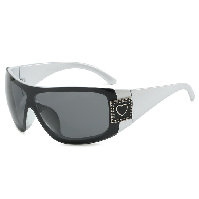 Wholesale Conjoined glasses, sunglasses, cycling high-end large frame