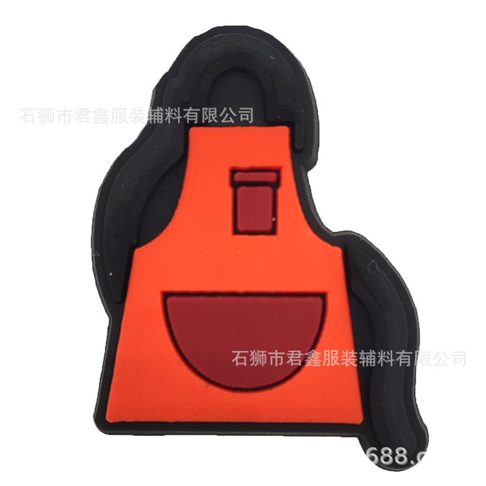 Wholesale 50pcs Buckle  Pvc Soft Glue DIY Accessories Shoes Charms