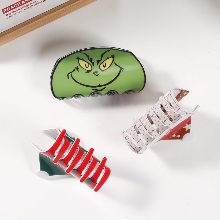 Wholesale Cute Christmas Claus Jewelry Headwear Grab Clip Hairpin