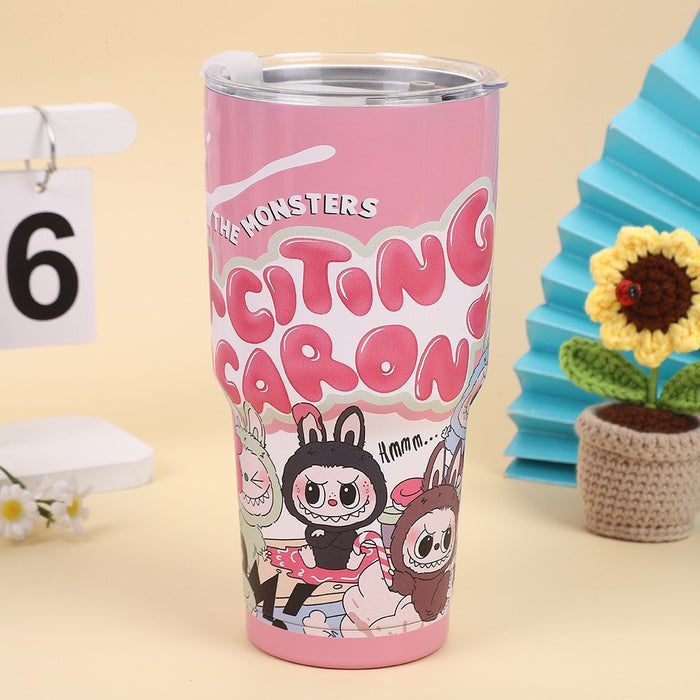 Wholesale Printing Cartoon Thermos American Coffee Cup ins High Color Suction Cup