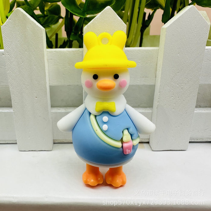 Wholesale Keychain Doll Accessories Bag Small Pendant Car Keychain DIY Soft Rubber