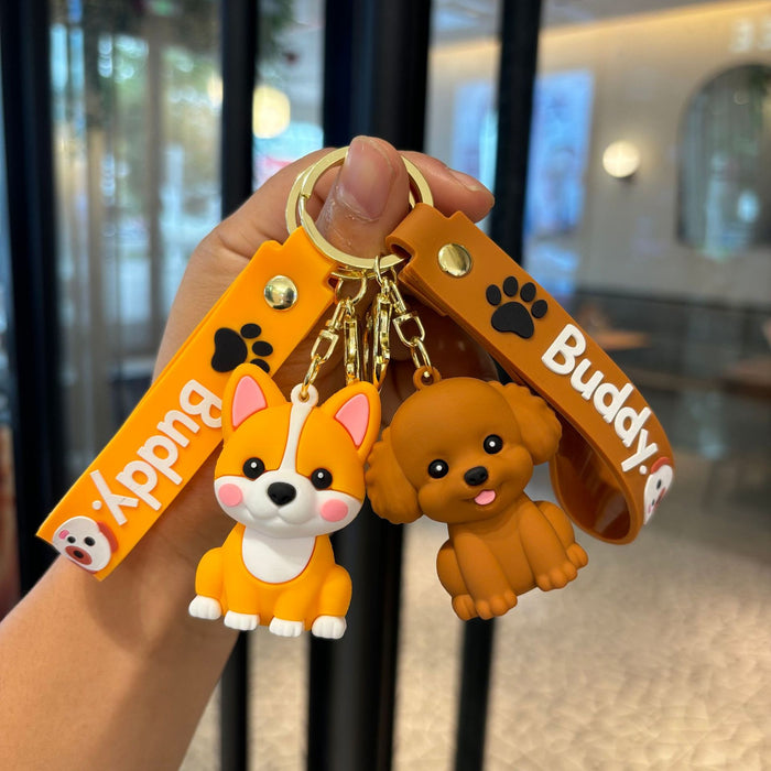 Wholesale Cute animal plush keychain