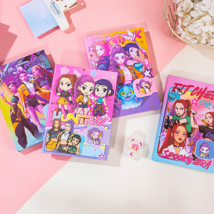 Wholesale K-POP Magnetic  Cartoon Anime Colored Notebook