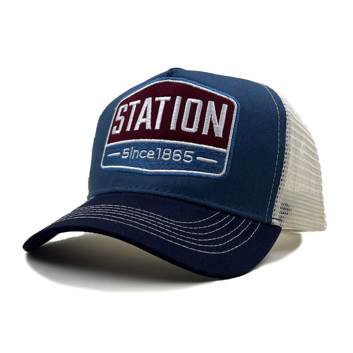 Wholesale Station Embroidered Mesh Sunshade Baseball Cap