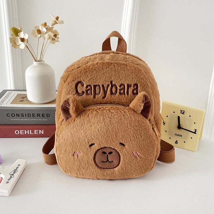 Wholesale Cute cartoon plush backpack bags