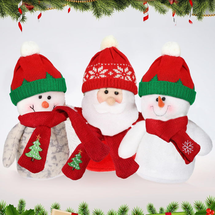 Wholesale Doll clothes Christmas mini snowman hat and f