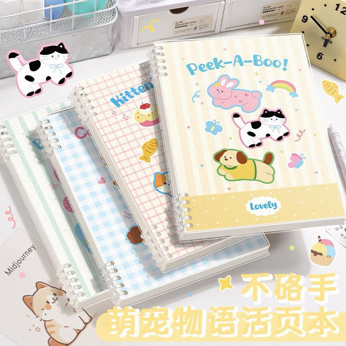 Wholesale A5 Loose Leaf Notebook Green Cover Creative Trendy Design for School Office Daily Use Resale