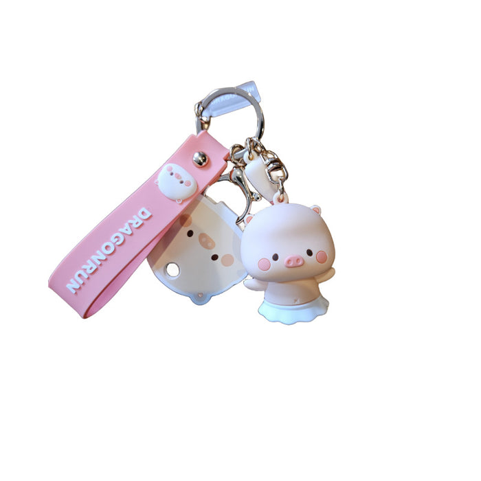 Wholesale Silicone Cartoon Doll Keychain JDC-KC-MingT196