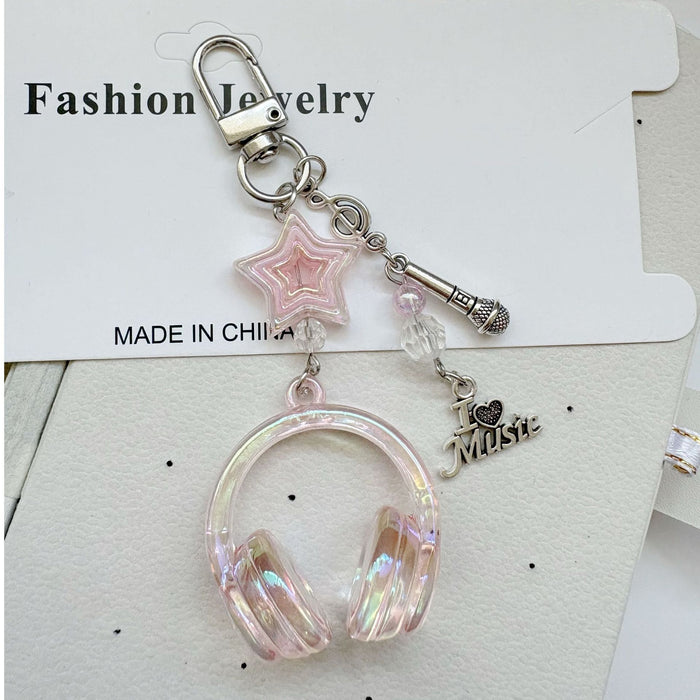 Wholesale Headphone Keychain Star Mobile Phone Chain Pendant Bag Pendant