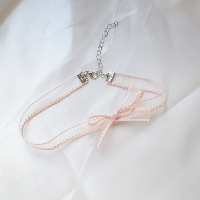 Wholesale Jewelry Pink Love Pendant Neck Chain Item Clavicle Chain Butterfly Necklace