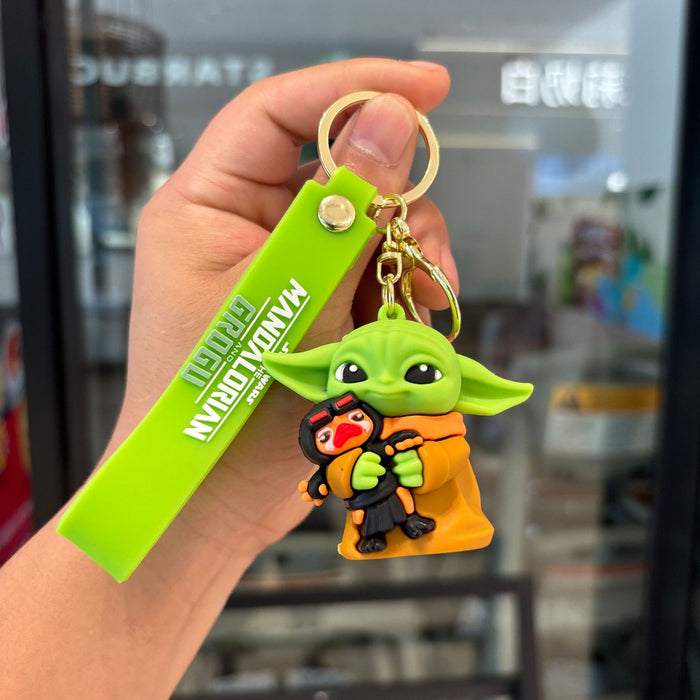 Wholesale 2PCS PVC Cartoon Keychain Pendant Boutique Accessory