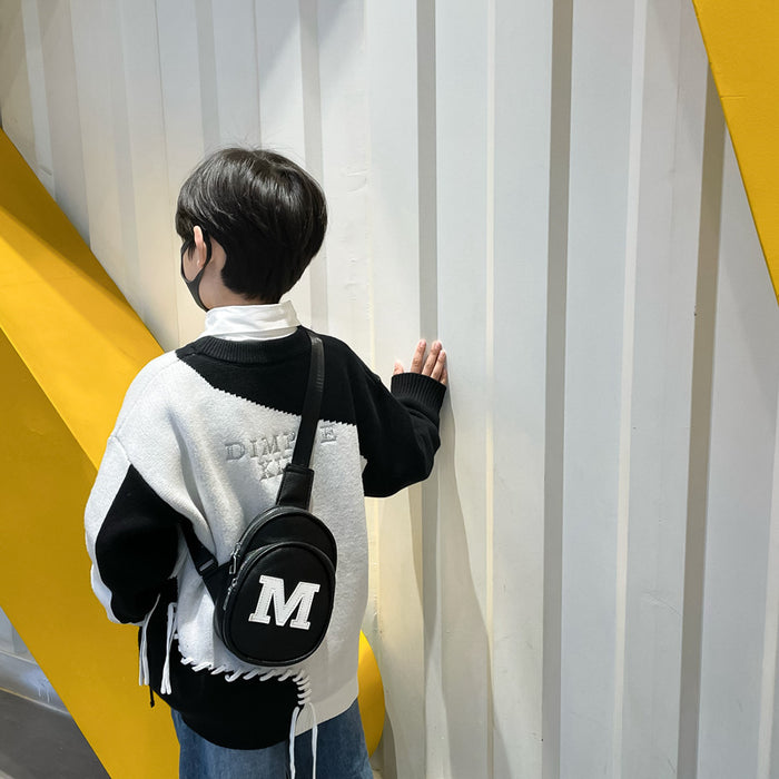 Wholesale New fashionable chest bag, simple letter small backpack for travel, single shoulder crossbody bag