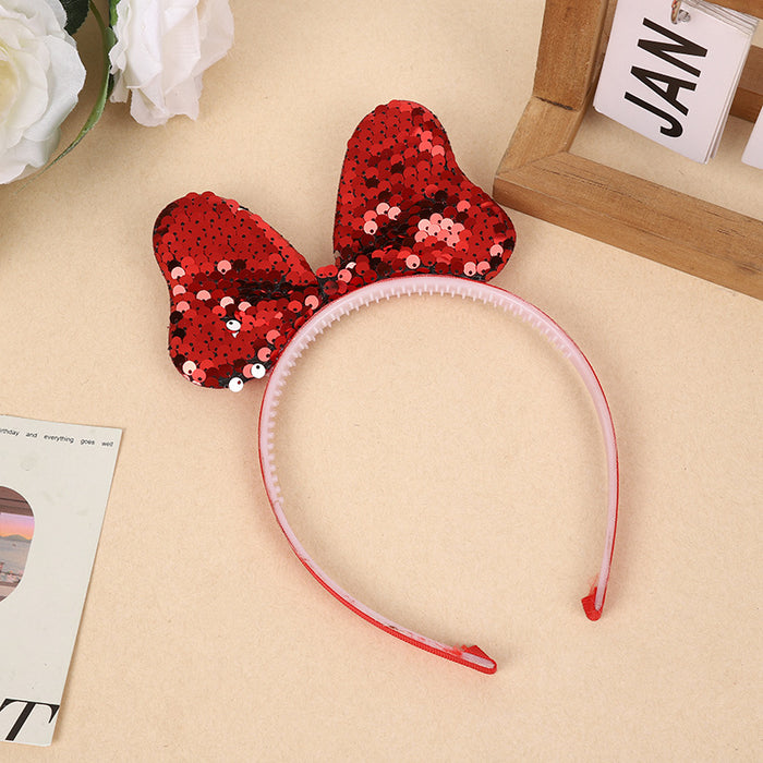 Wholesale children's bow sequins headband cartoon headband