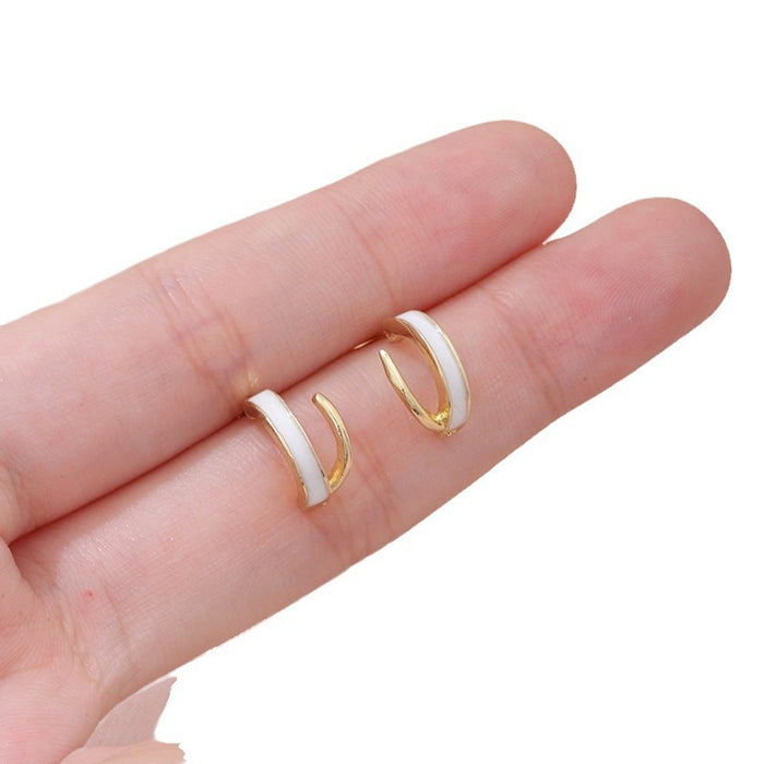 Wholesale New letter C-shaped earrings with niche design and unique design, wholesale of earrings