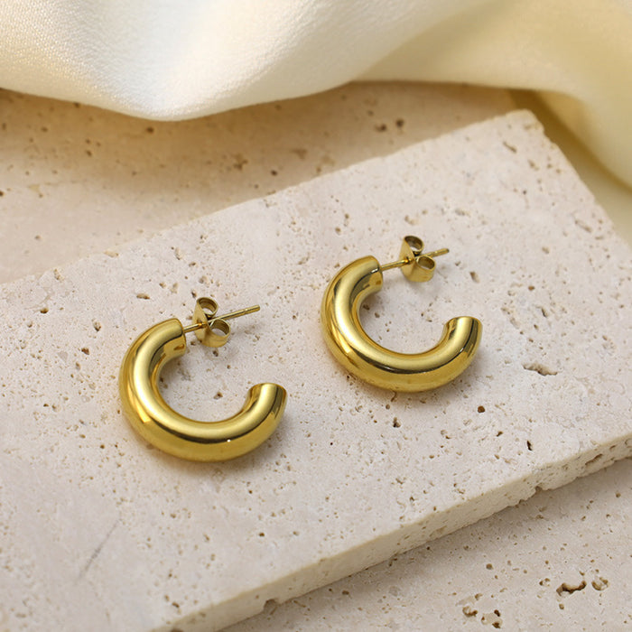 Wholesale Round popular jewelry stainless steel earrings