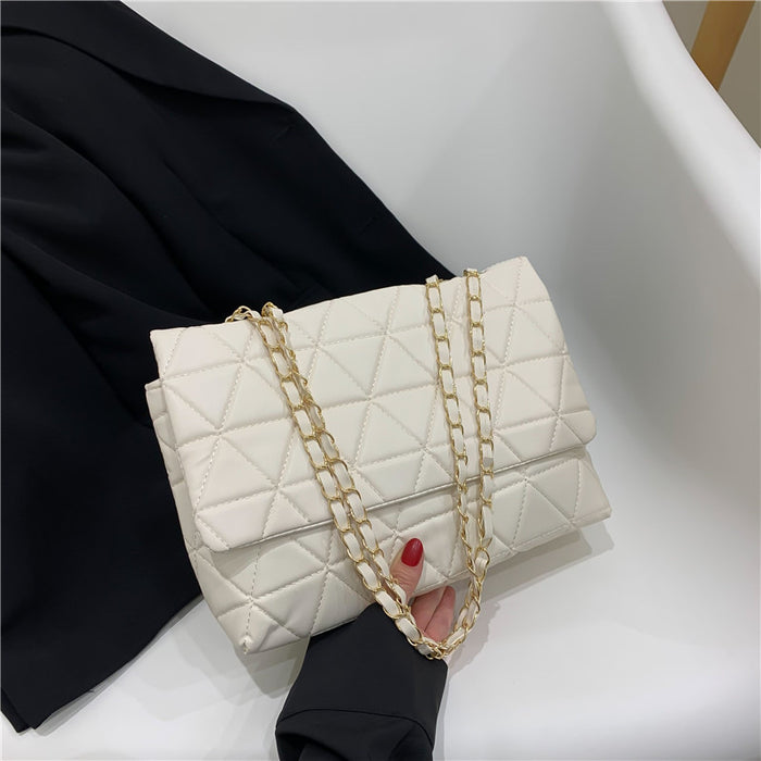 Wholesale Trendy Diamond Shoulder Bag Pu Leather Chain Bag JDC-SD-PuHui004