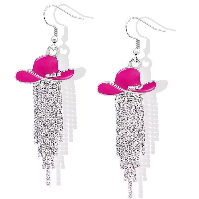 Wholesale Alloy Electroplated Fringe Earrings Geometric Shape Fashion Accessory MOQ≥2