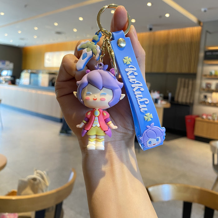 Wholesale Cartoon Doll Silicone Keychain JDC-KC-MingT067