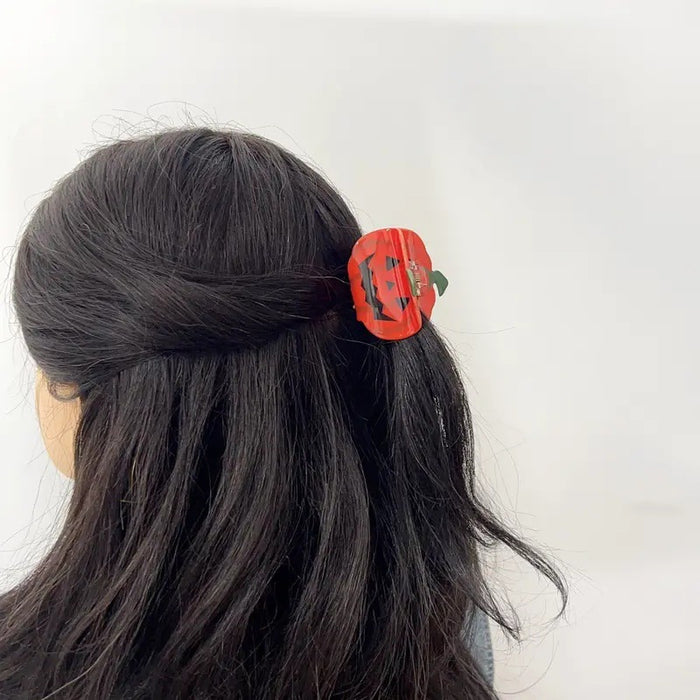 Wholesale Witch Hat Grab Clip Black Cat Hairpin Ghost Head Horsetail Clip Pumpkin Shark Clip Dark Wind  Headwear