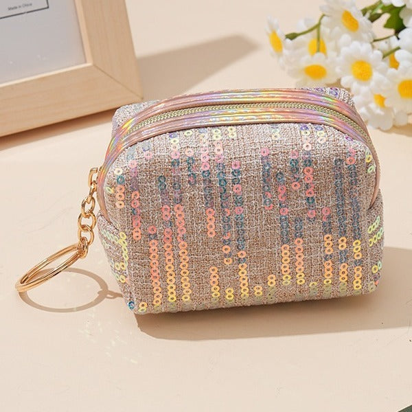 Wholesale Polyester Embroidered Sequins Cute Coin Purse JDC-WT-YuanYi003