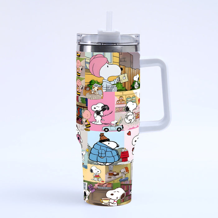 Wholesale Cartoon  Printed 40oz Stainless Steel Thermos ice bullies cup