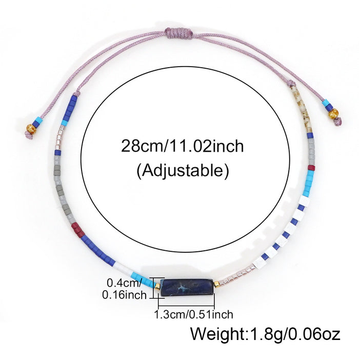 Wholesale Handmade Multicolor Glass Beaded Bracelet Geometric Design Unisex Chic Fashion Accessory For Everyday Wear Or Gift