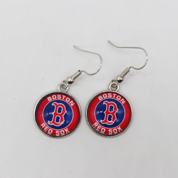 Wholesale Baseball Team Football Team Earrings Pendant Moonlight Gemstone Pendant Sports Earrings
