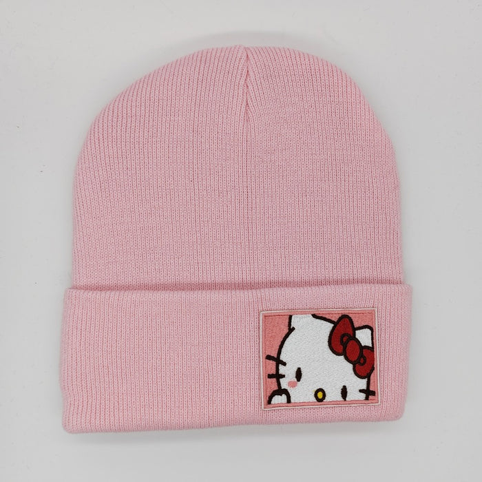 Wholesale Cartoon Embroidery Acrylic Wool Knitted Hat JDC-FH-Shengn004