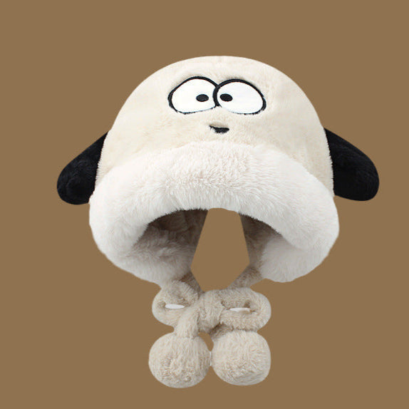 Wholesale Autumn and Winter Cute Puppy Pullover Hat Thickened Warm Ear Protection Hat