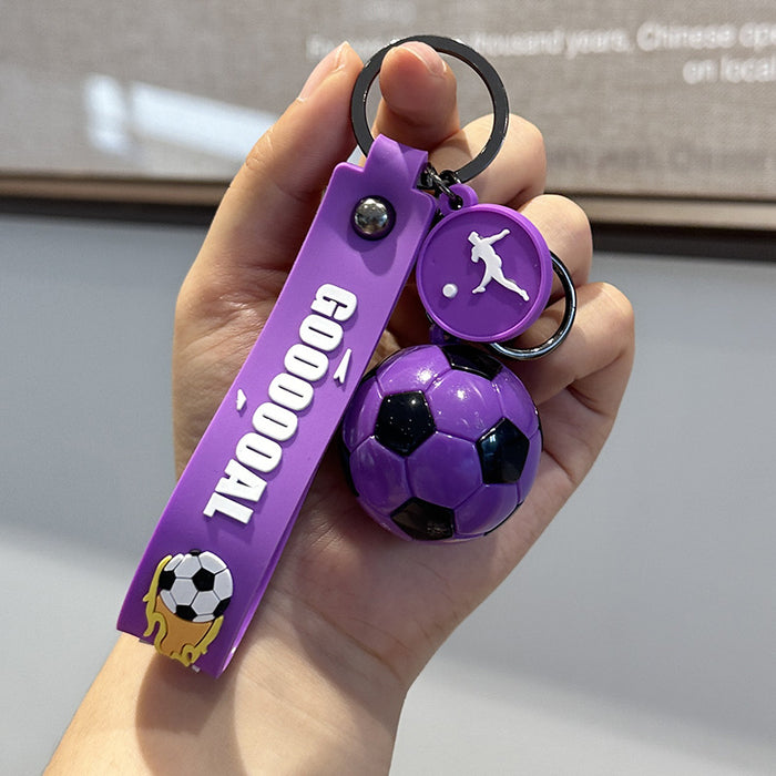 Wholesale Simulated Mini Football Keychain Football Match Souvenir Gift Acrylic Backpack Pendant