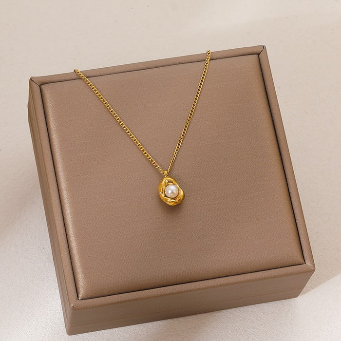 Wholesale Stainless Steel Clavicle Chain Necklace — Asymmetrical Design featuring a Bowknot  Rhinestone Accents  and Heart Pendant