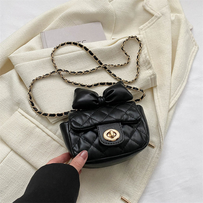 Wholesale PU Bowknot Mini Chain Messenger Bag JDC-SD-MingShuo020