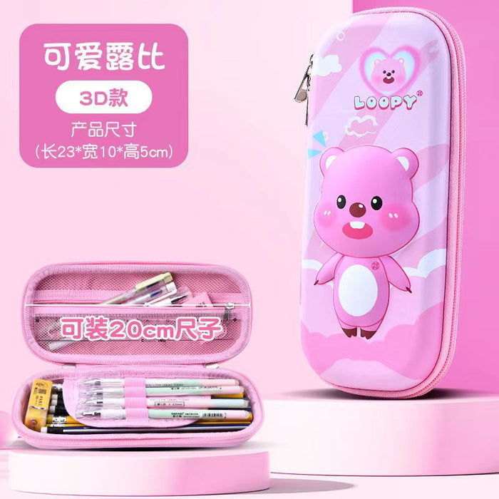 Wholesale Cartoon Pencil Case for Primary School Students Multi-Layer Storage