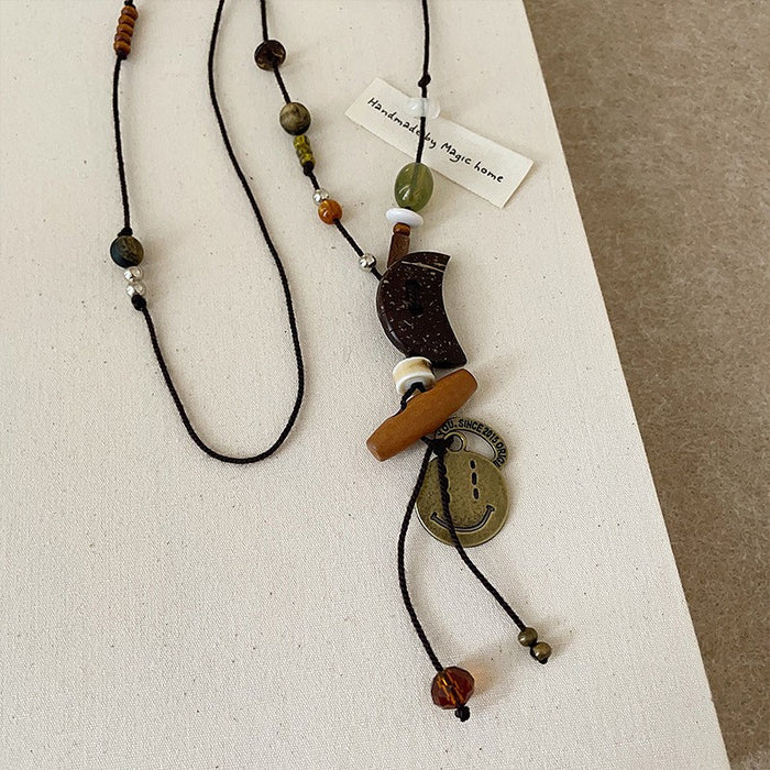 Wholesale Long sweater chain fashionable retro niche temperament high-end versatile necklace