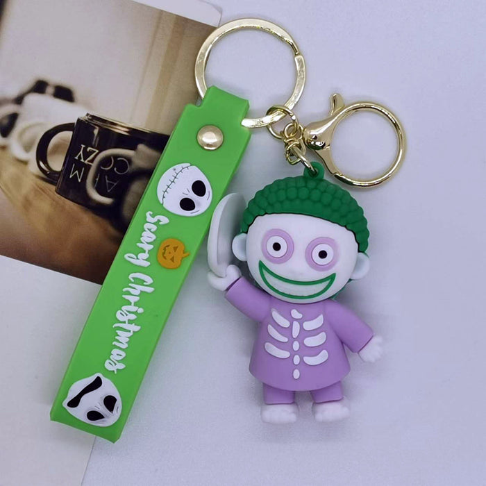 Wholesale Cartoon Christmas Horror Night Doll Keychain Pendant Bag Car Key Chain Accessories Gift