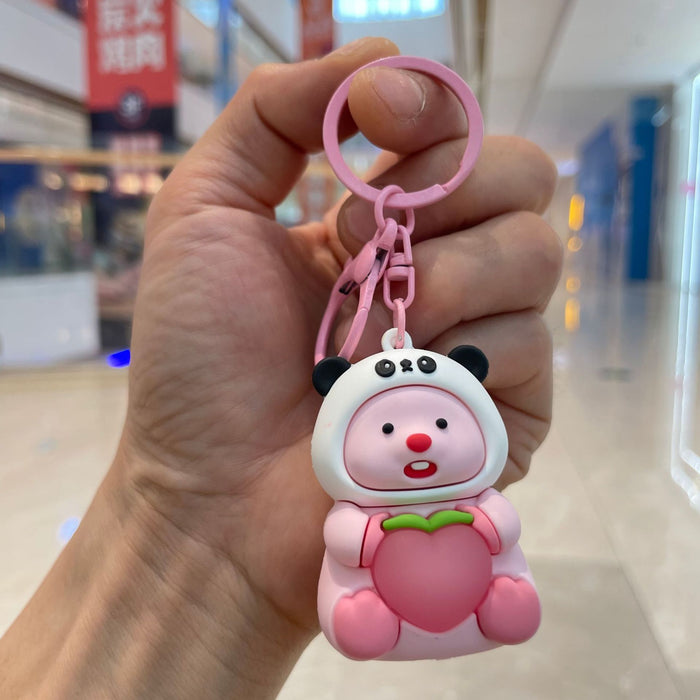 Wholesale Luminous night light keychain pendant, car bag hanging decoration, claw machine, small gift wholesale