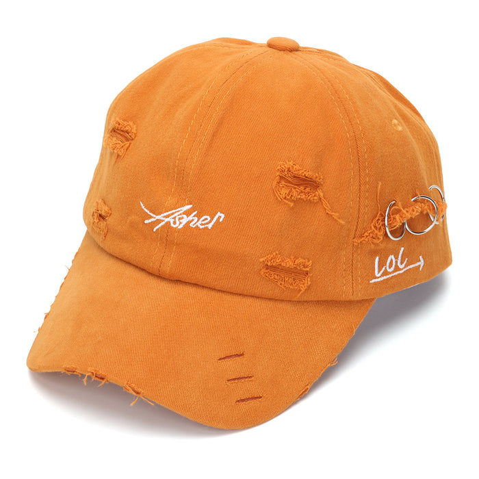 Wholesale Distressed Embroidered Letter Baseball Cap Sun Protection Everyday