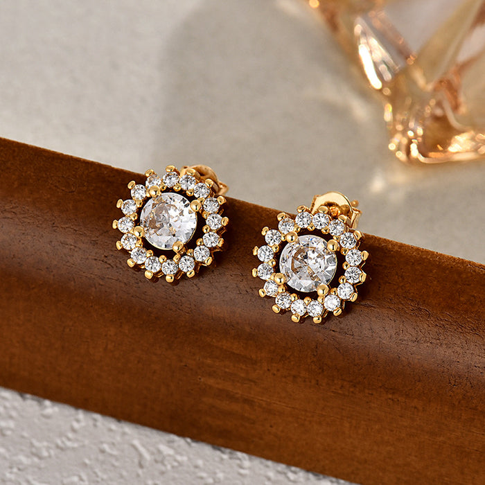 Wholesale Fashionable, luxurious, exquisite gemstone earrings