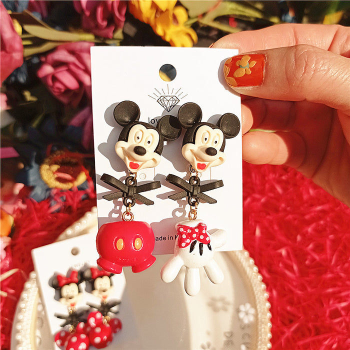 Wholesale Cartoon Polka Dot Resin Earrings JDC-ES-Xingj056